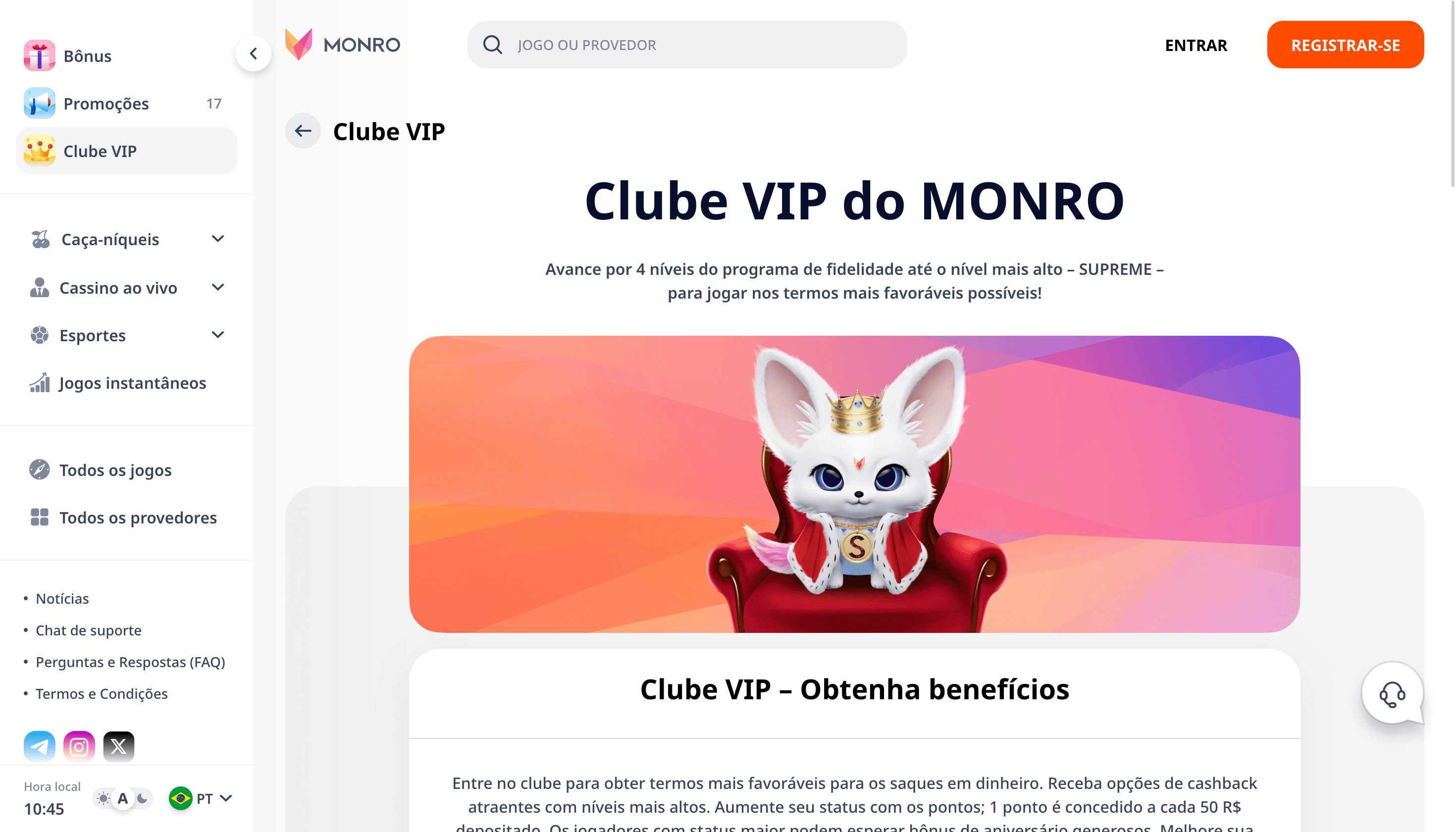 Clube VIP Monro Cassino