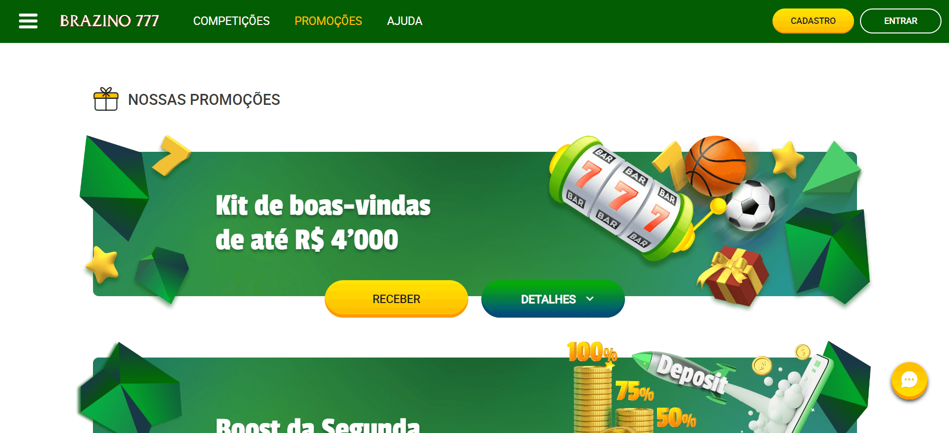 Bônus do Brazino777