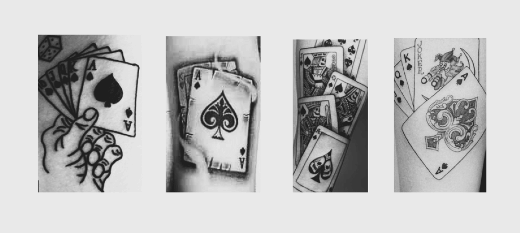 Tatuagem - Cartas de baralho