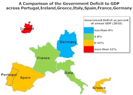 european government deficit to gdp