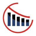 Icon of graph with declining rates