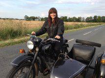ready for my spin on a sidecar motorbike