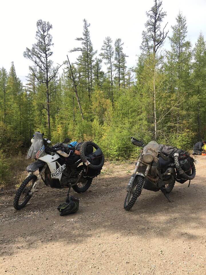 image of motorcycle adventure Baikal Amur Mainline BAM.