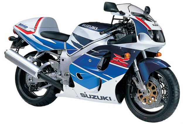 Image of a Suzuki GSX R750 SRAD motorbike
