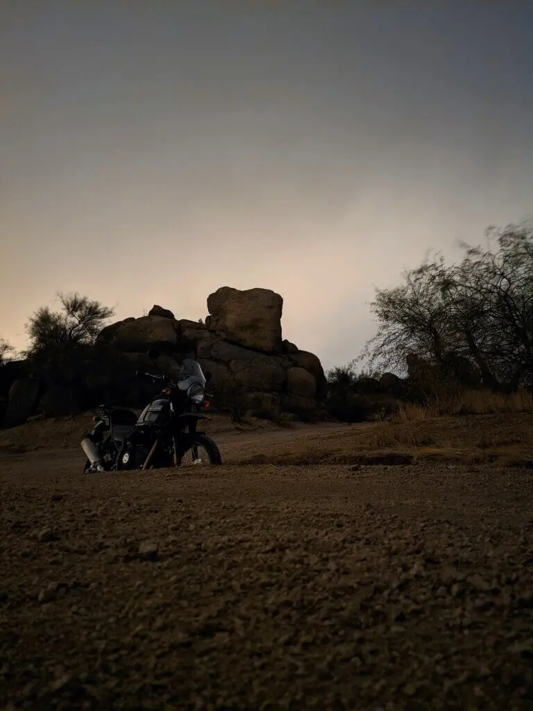 Motorbike in Desert
