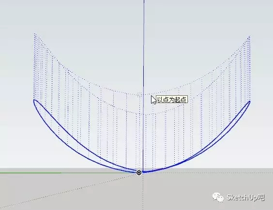 将曲线使用拉线成面生成面，在添加一个厚度