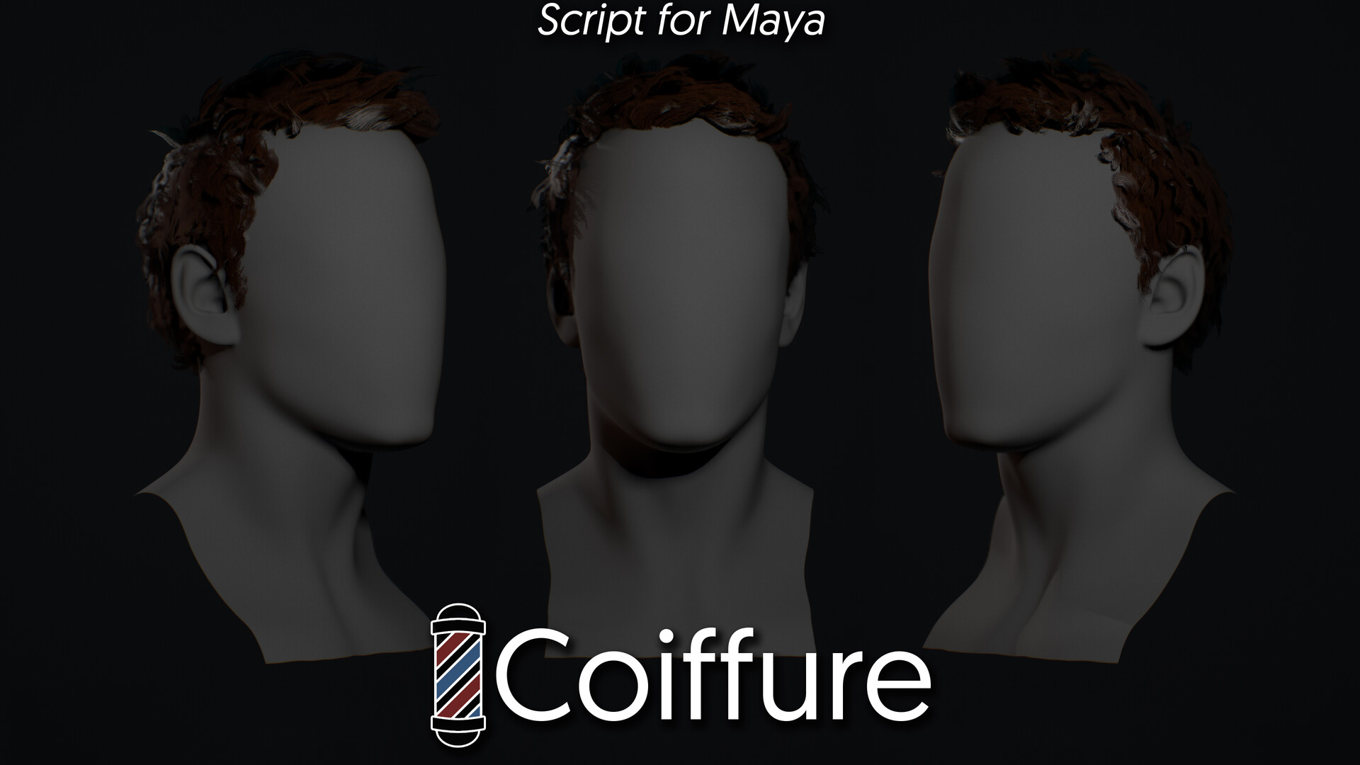 Maya新插件Coiffure：让实时头发制作更简单！