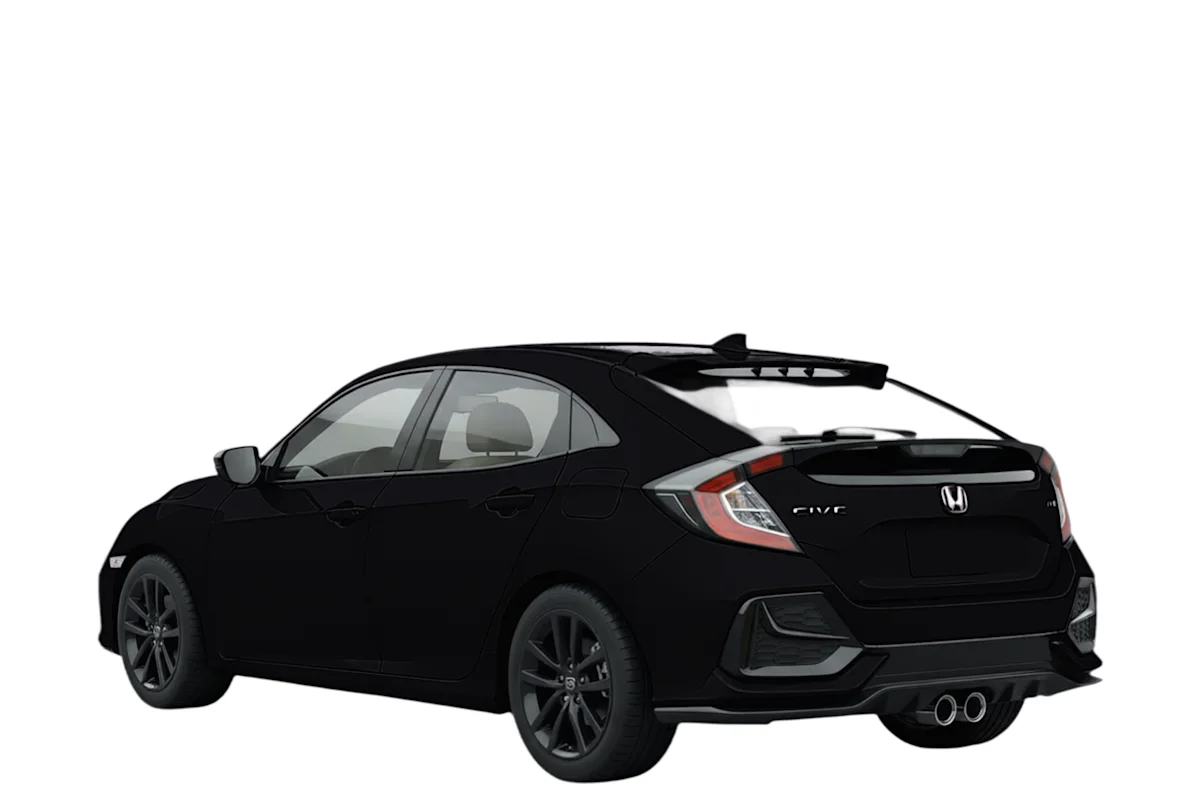 Honda Civic rear left, in a mobile app