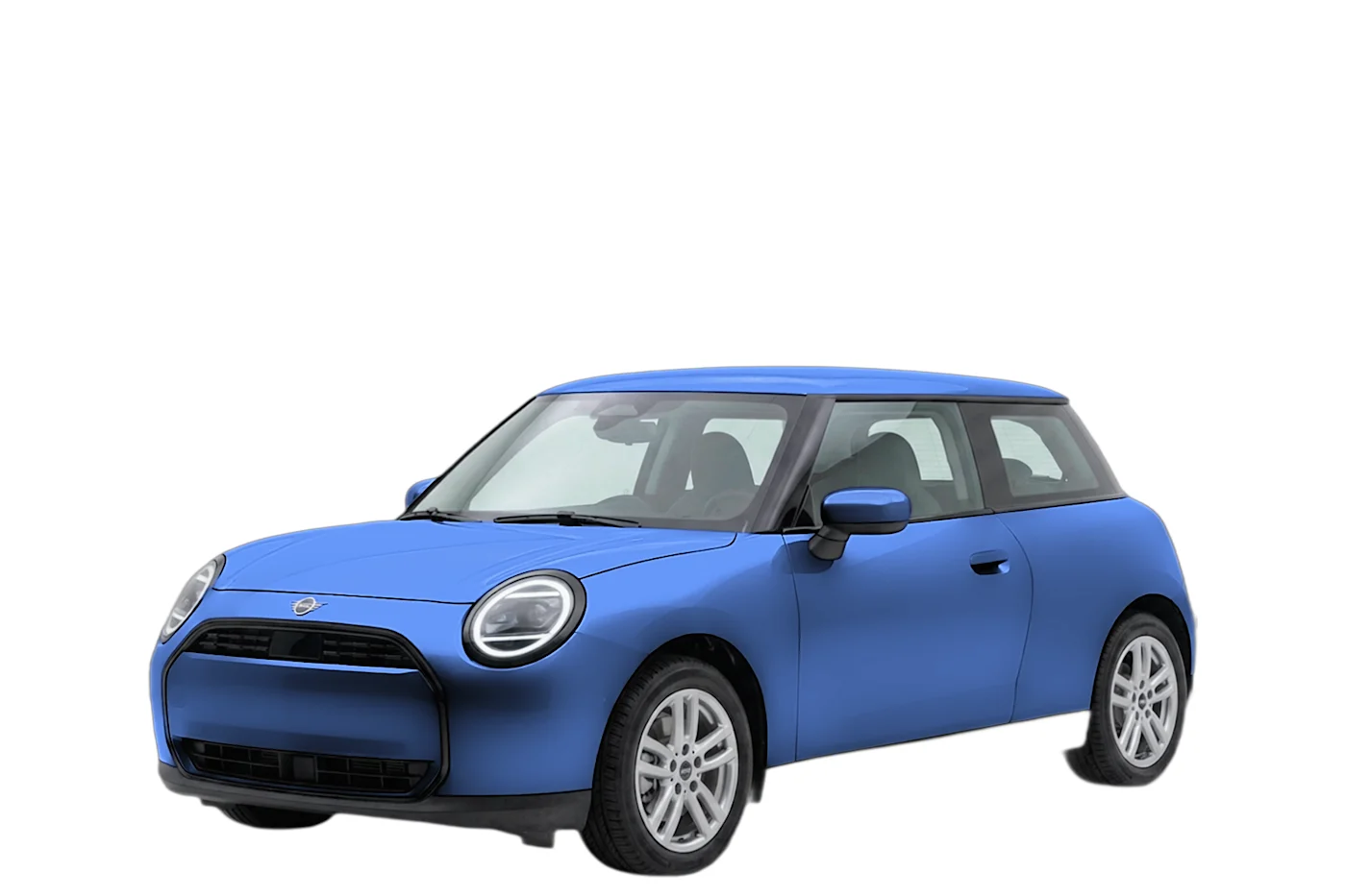 Mini Cooper front left, in a mobile app