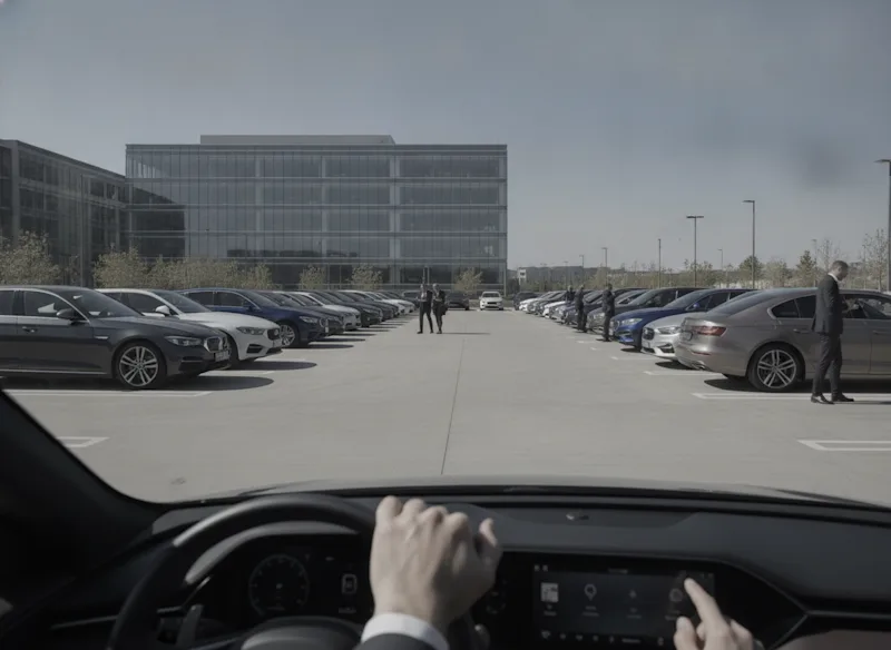 会社の駐車場