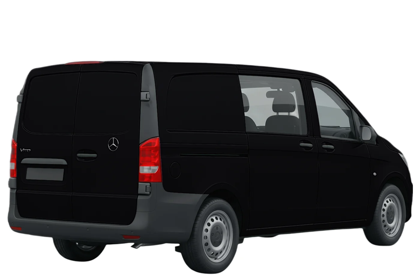 Mercedes-Benz Vito rear right, in a fleet register
