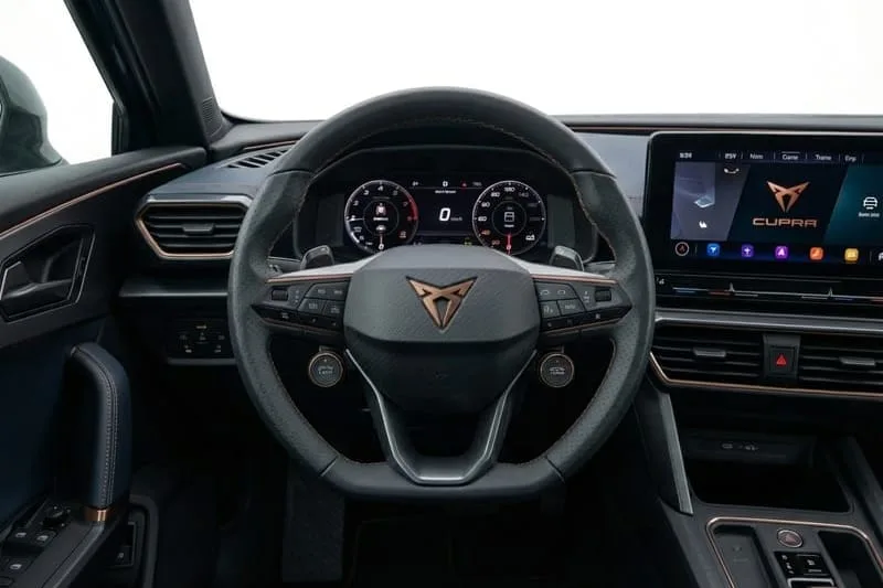 Steering wheel and instrument cluster