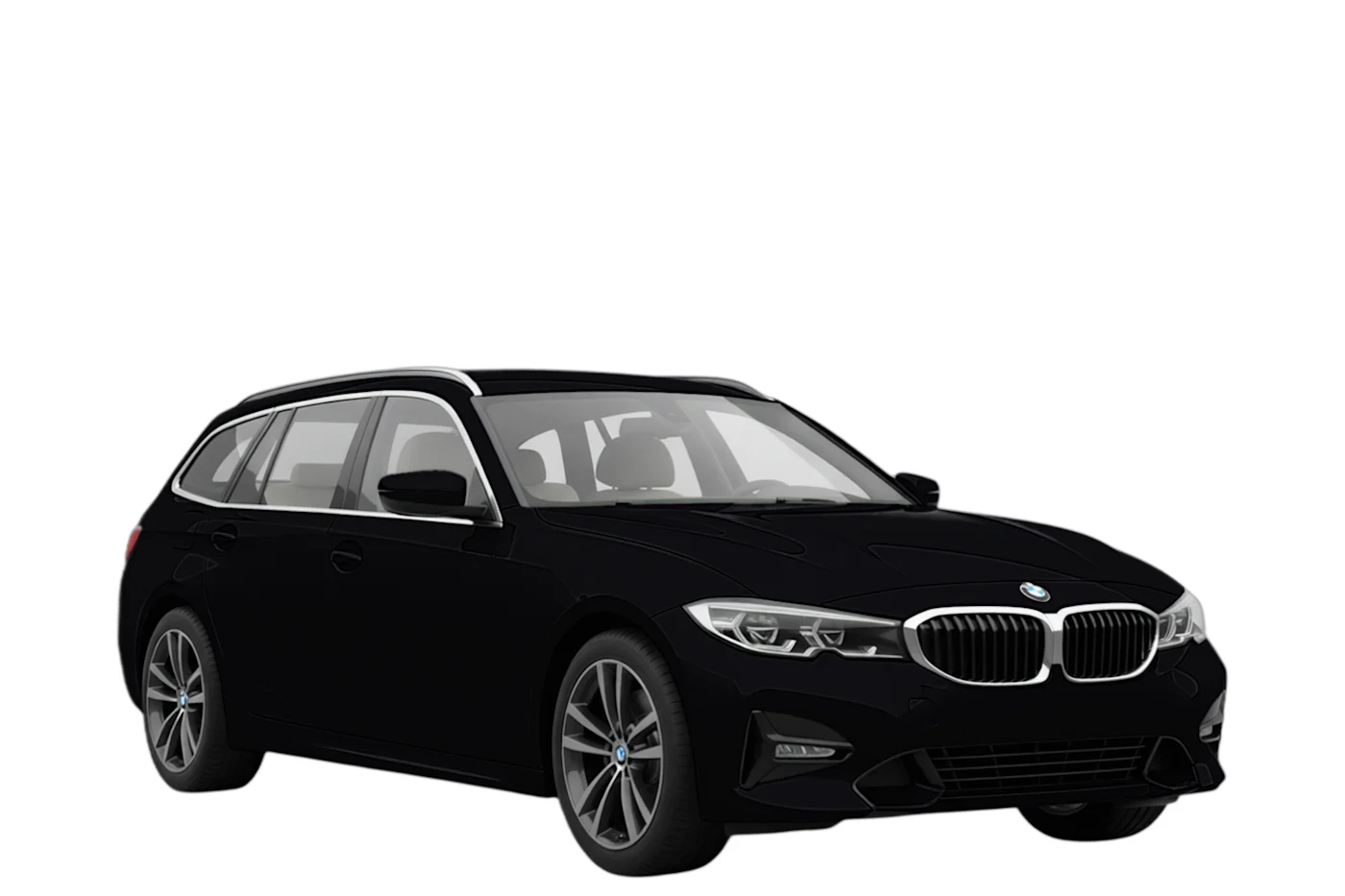 BMW 3 Series Touring front right as configured