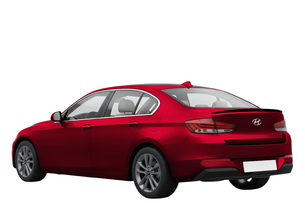 Hyundai i30 from an older model year, rear left