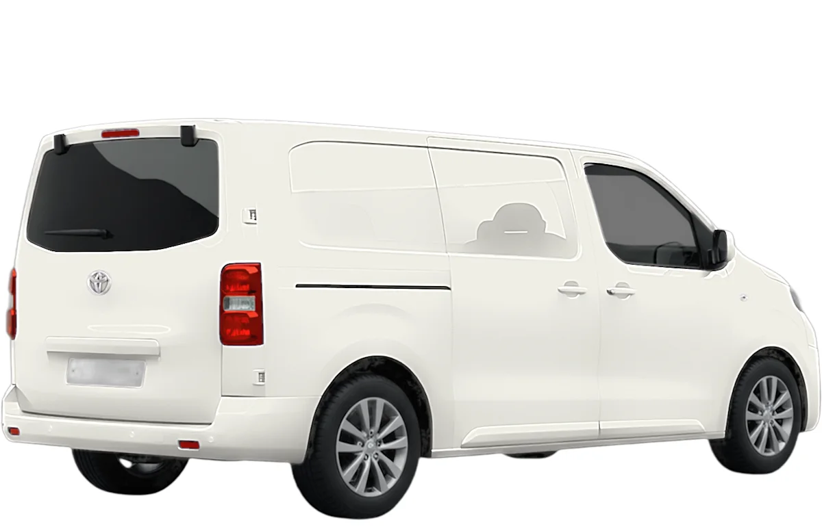 Toyota ProAce rear left, in a fleet register
