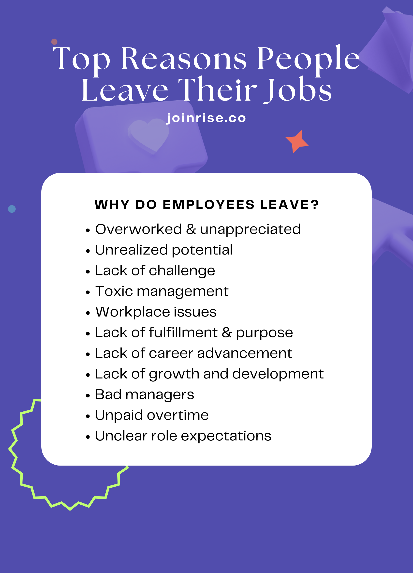 Top 17 Reasons People Leave Their Jobs