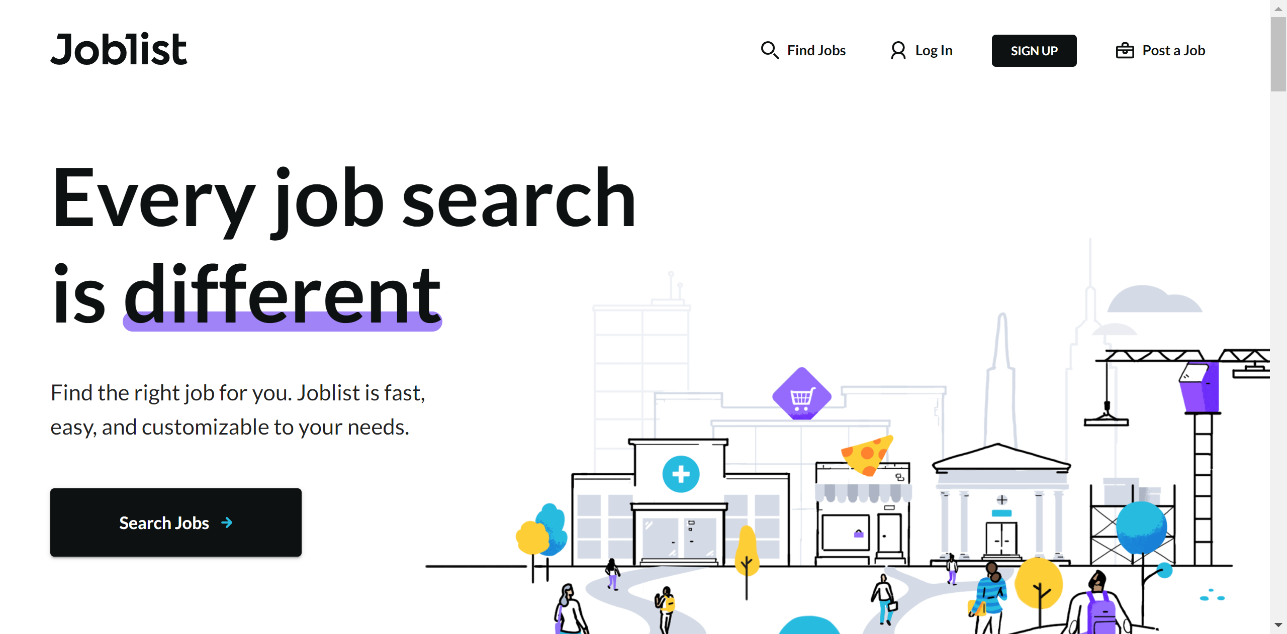 Joblist screenshot