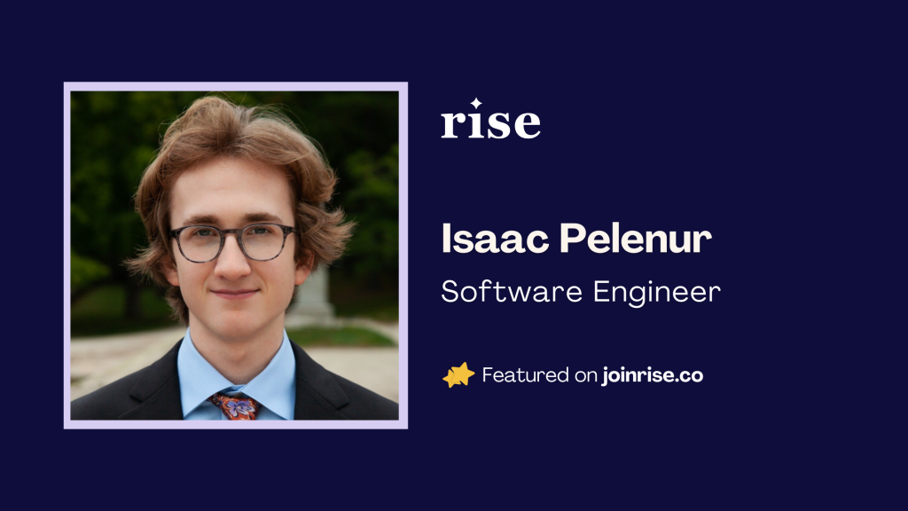 Isaac Pelenur on Rise Spotlight