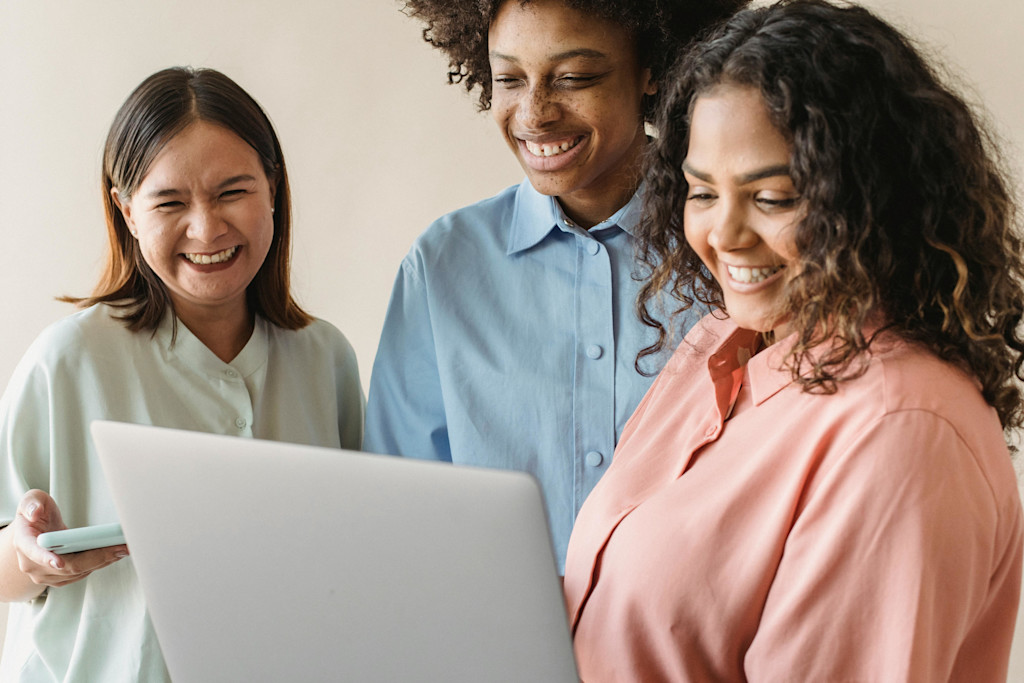 Women Looking at a Laptop