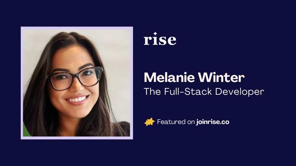 Melanie Winter on Rise