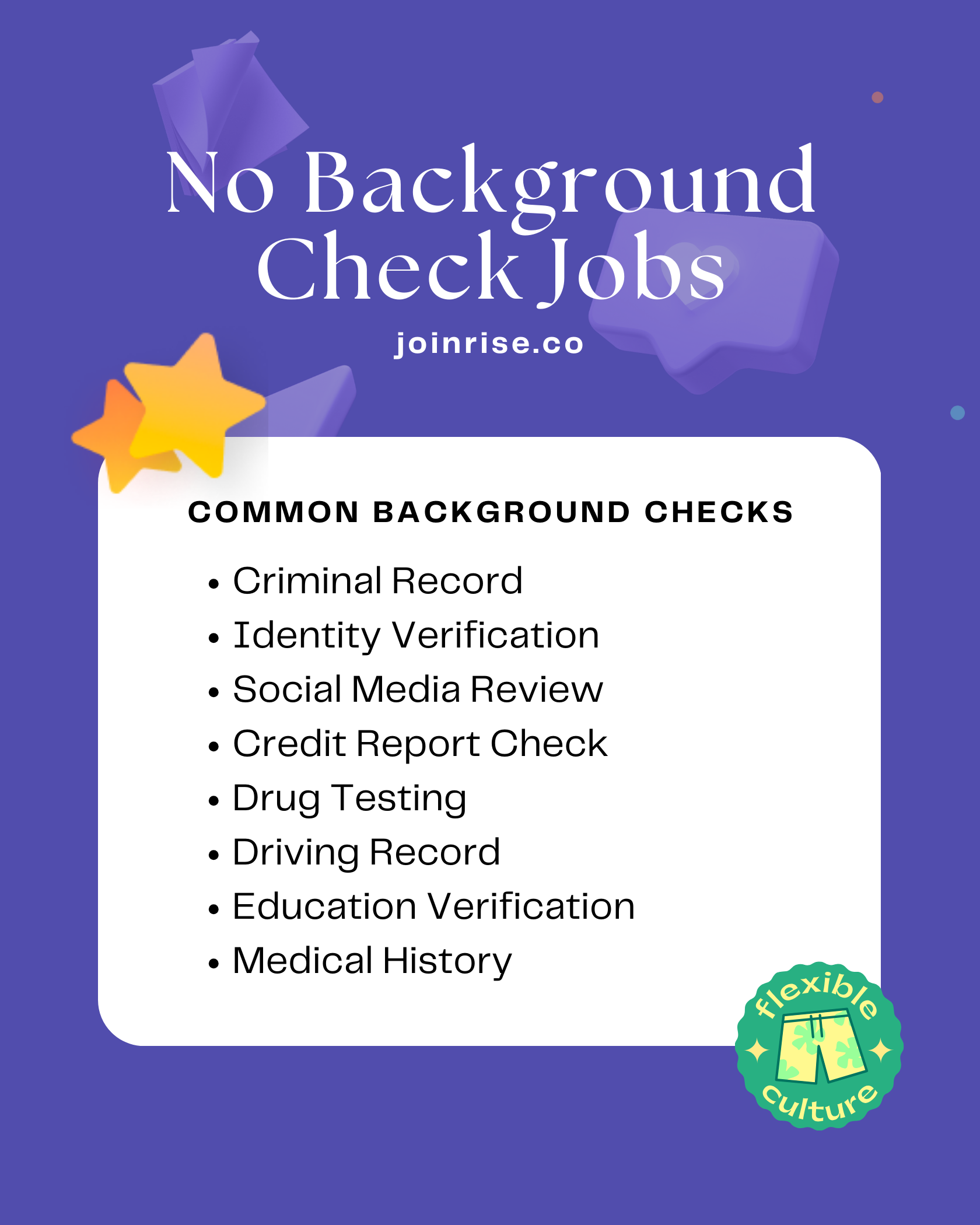 What's included in a background check?