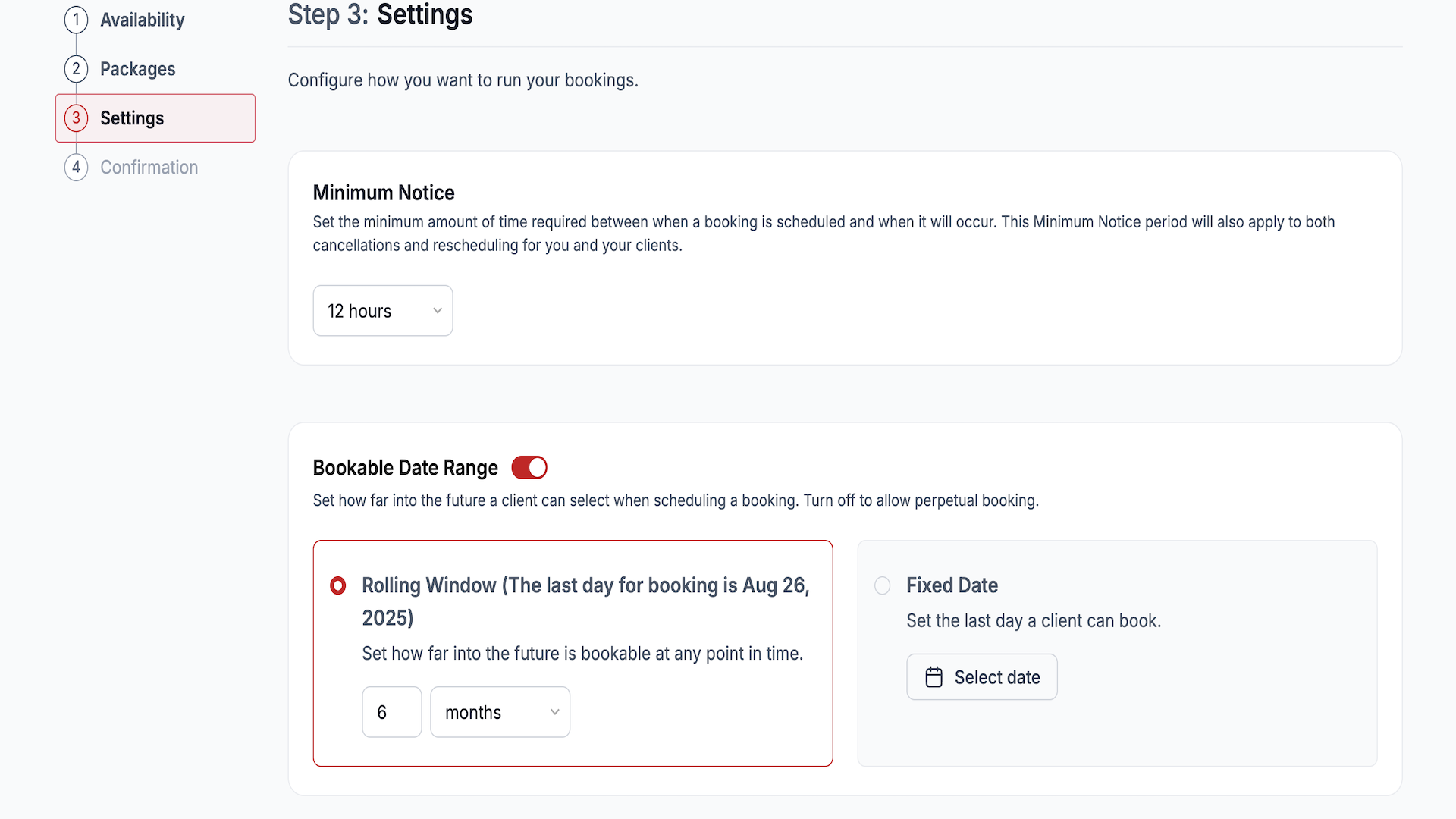 How to Set your Rates and Availability (Book Now Page)