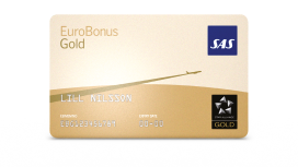 EuroBonus membership Gold card