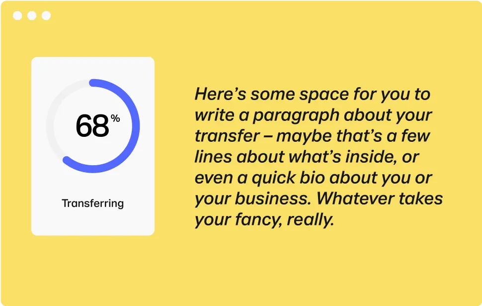 Distribute your content wetransfer