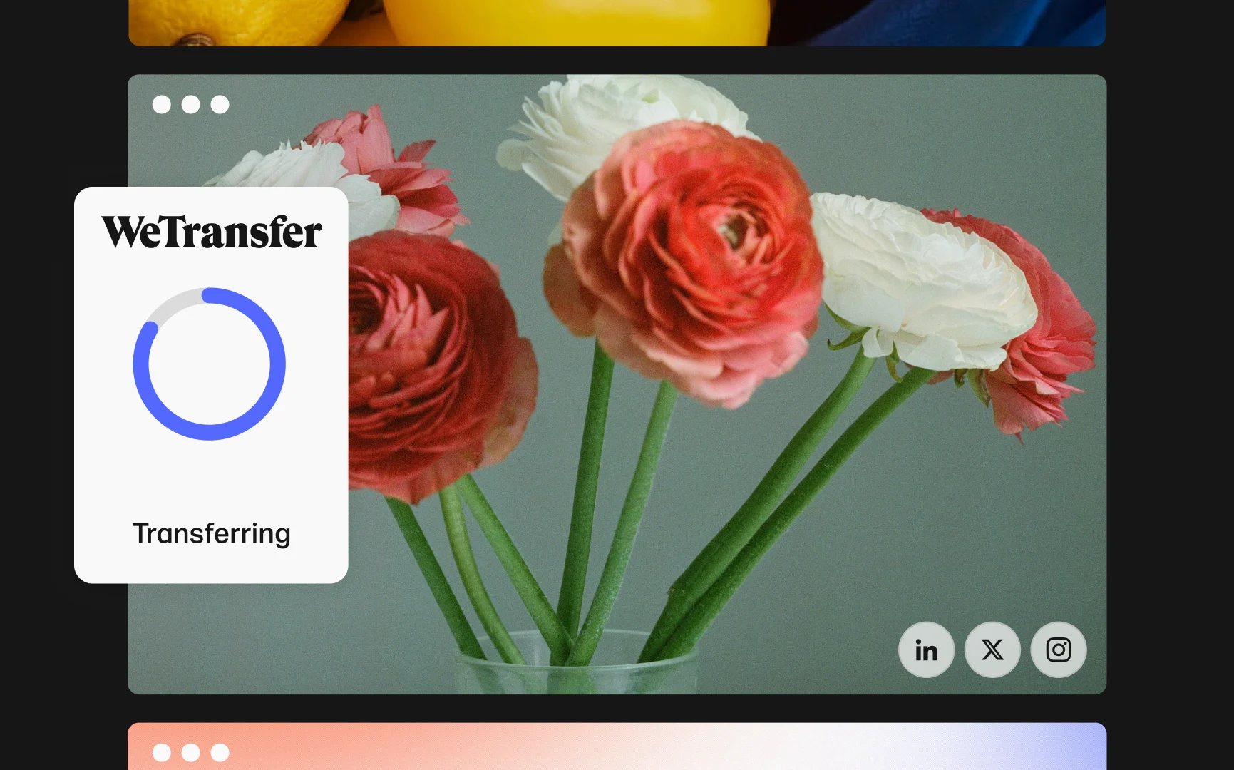 Showcase your content with WeTransfer - Video - Poster