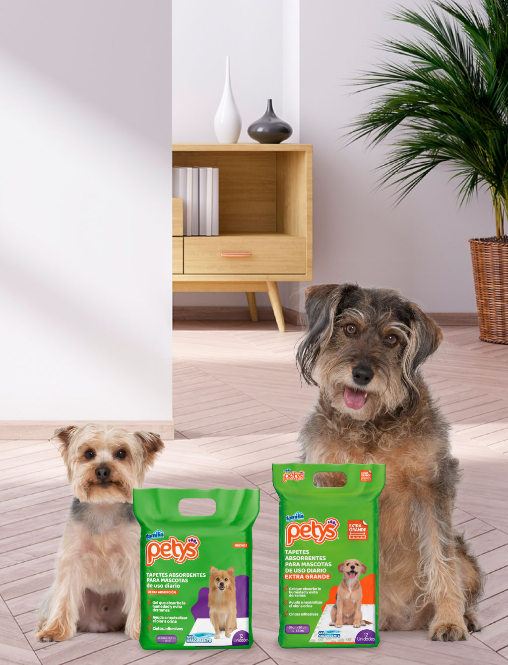 Tapetes absorbentes para Perros- Petys