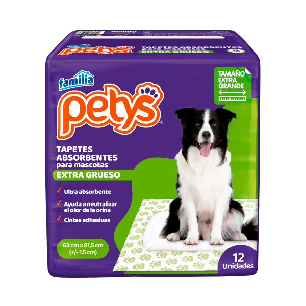 Tapetes absorbentes extra gruesos para perros - Petys