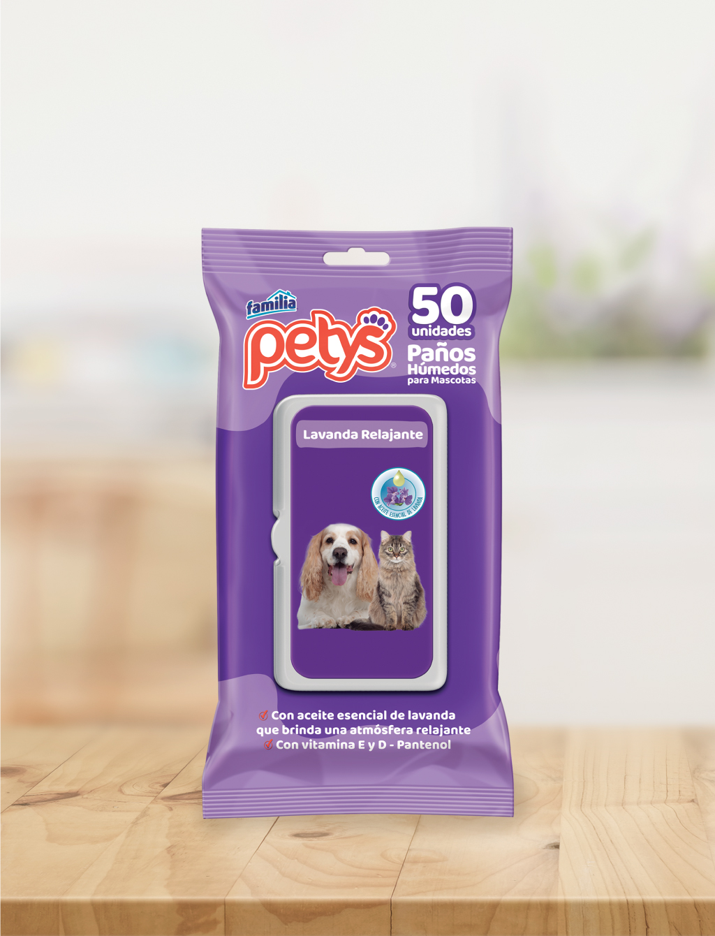 nuevos pañitos humedos lavanda relajante petys