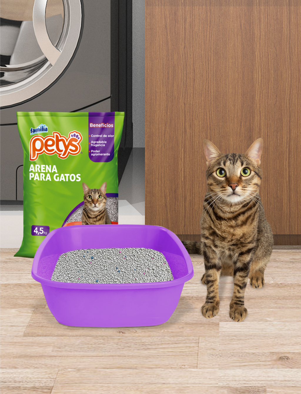 Arena Para Gatos Petys x 4,5 Kg: 31616 Cuidate en familia