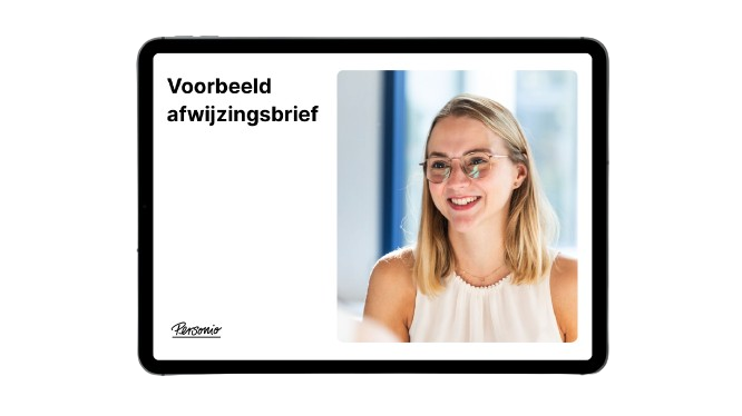 Voorbeeld afwijzingsbrief