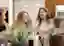 Two women smiling