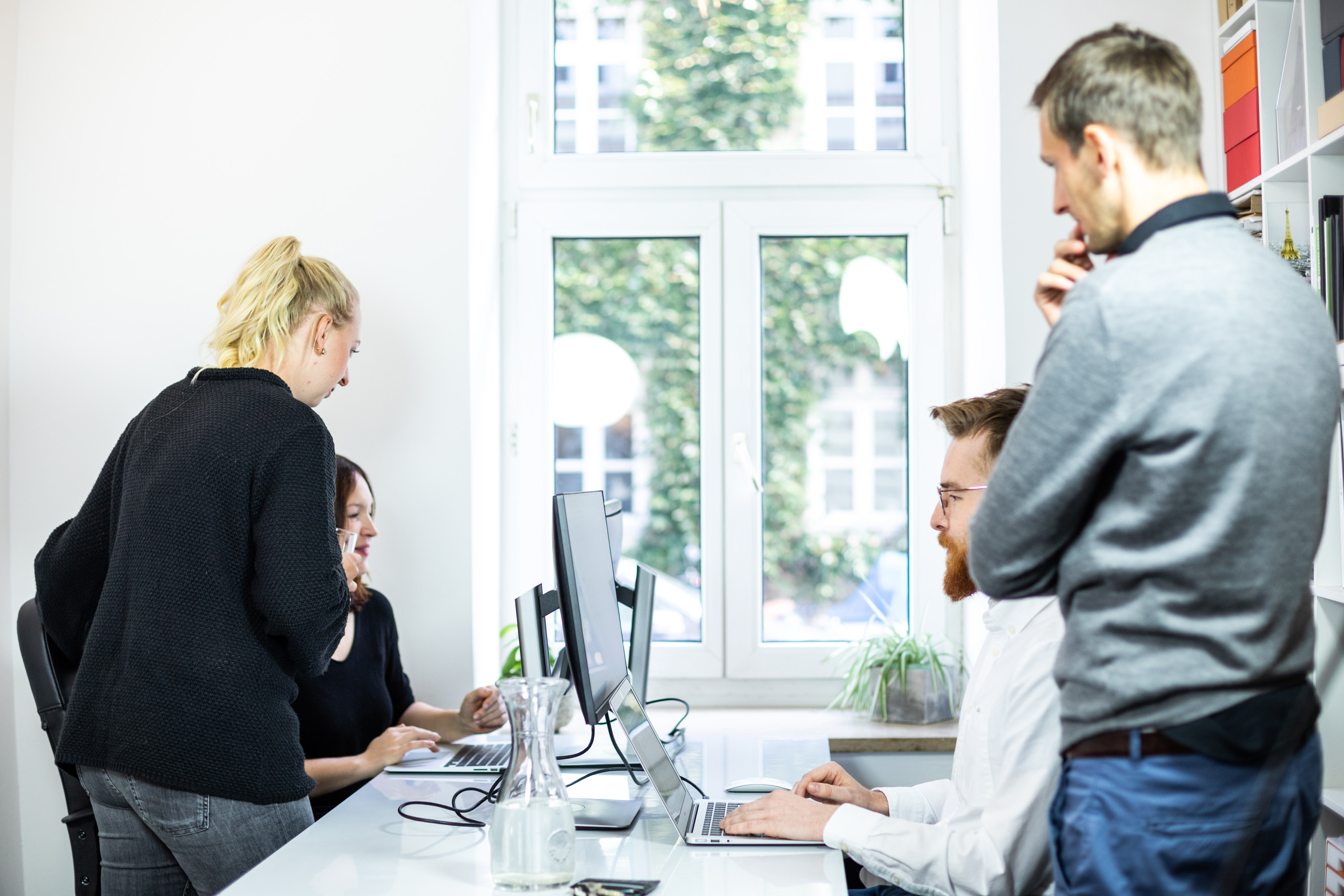 professionals discussing a compulsory redundancy process