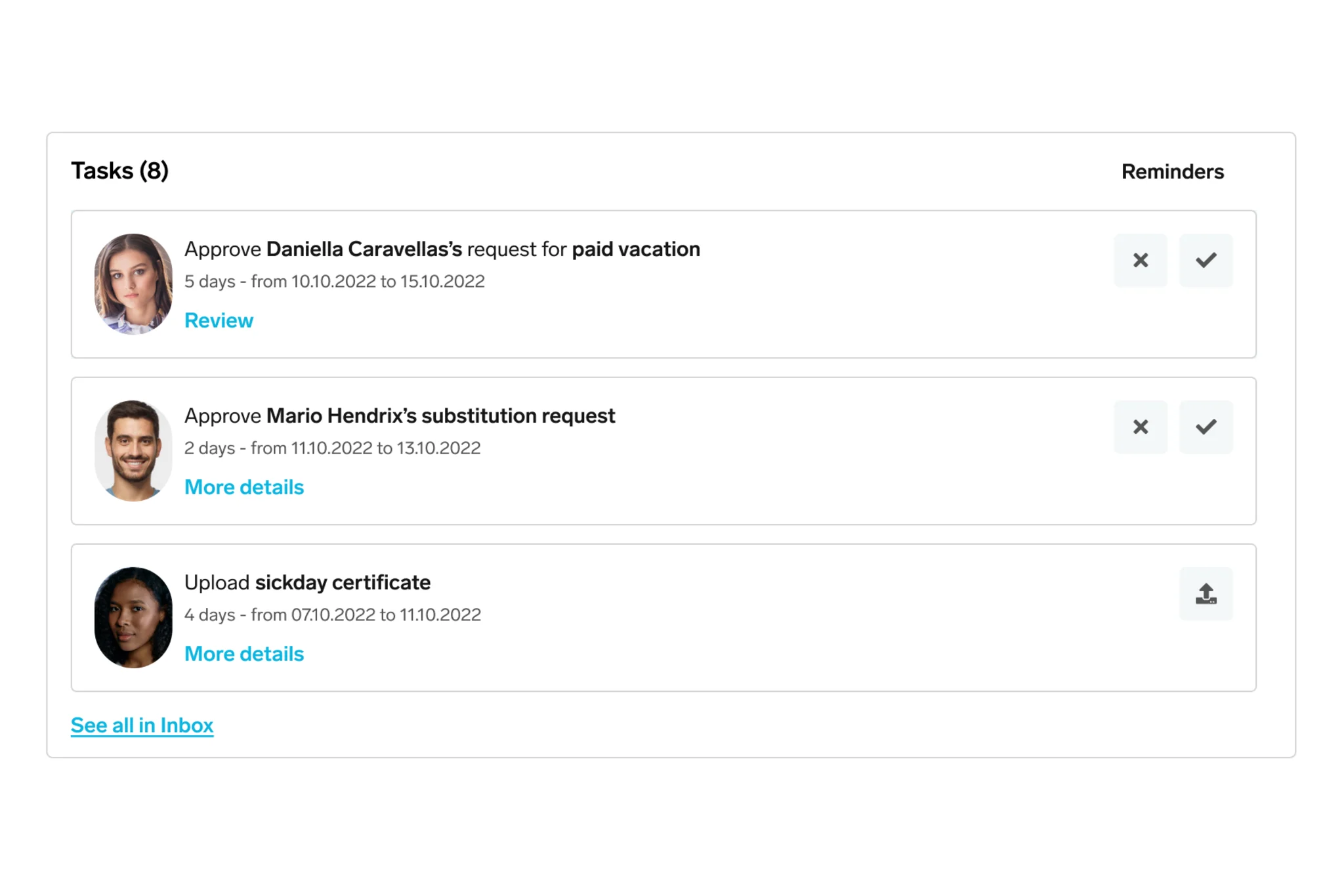 HR Management Tasks Preview