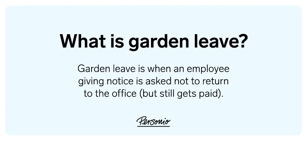 garden leave definition