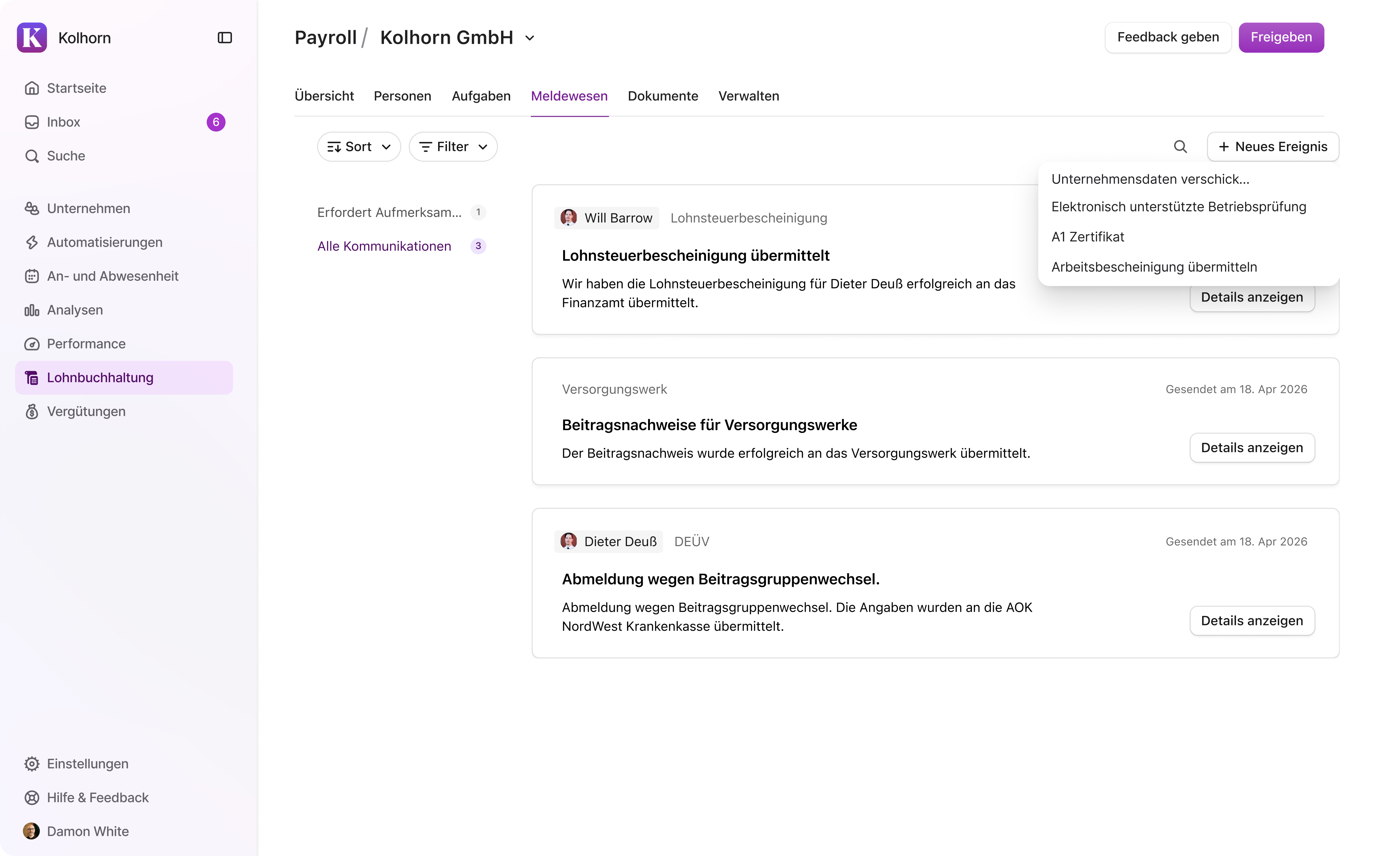 BVV Changes - Compliance im Meldewesen