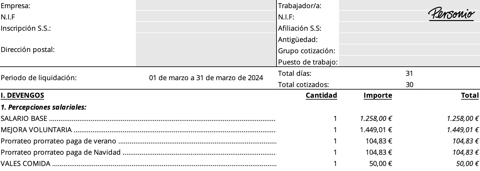 Plantilla de nómina en Excel gratuita