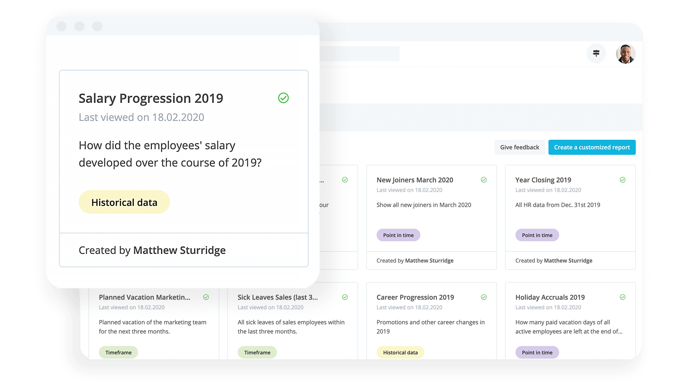 Analytics and Reporting Salary Progression Report