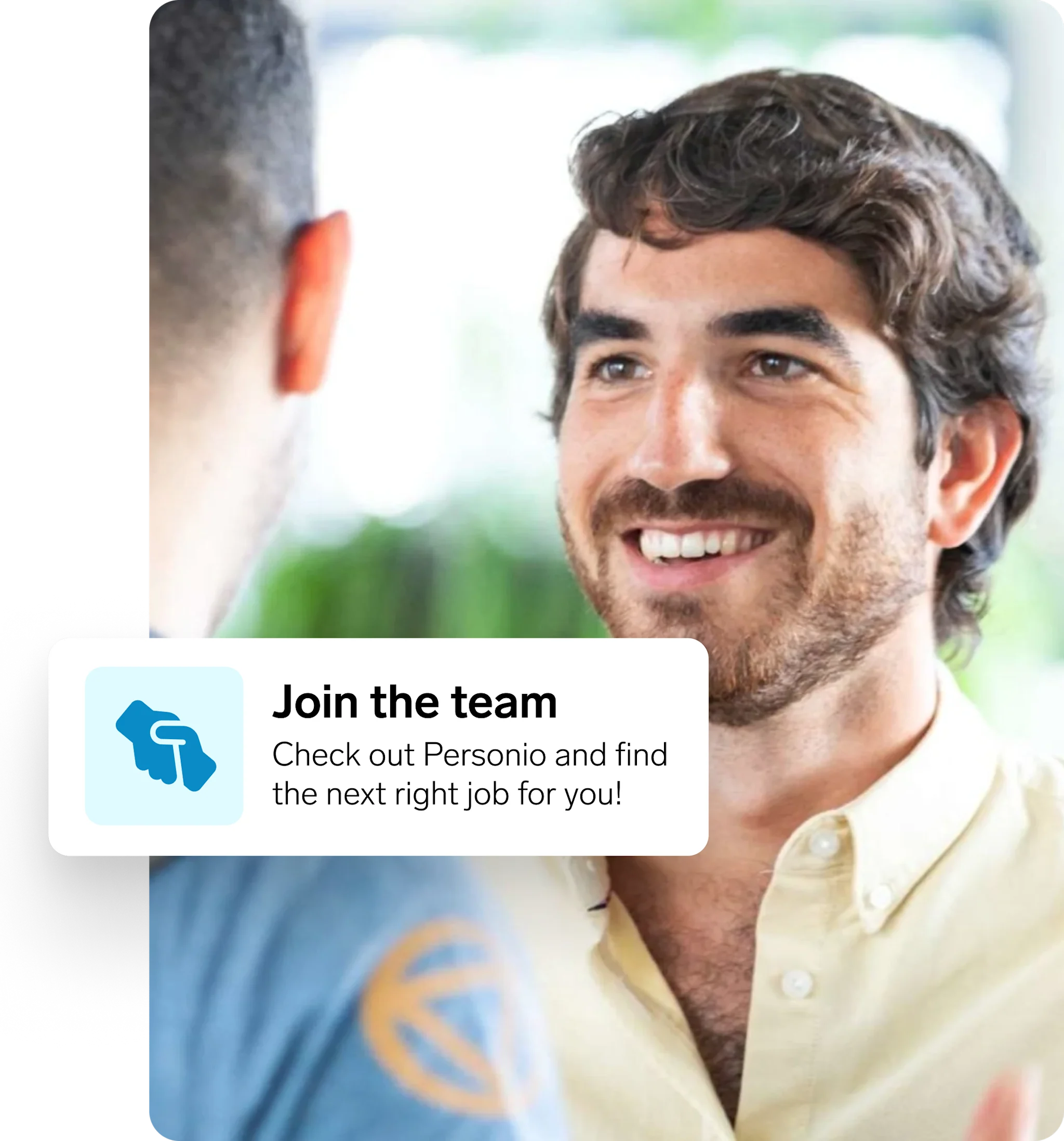 Employee smiling