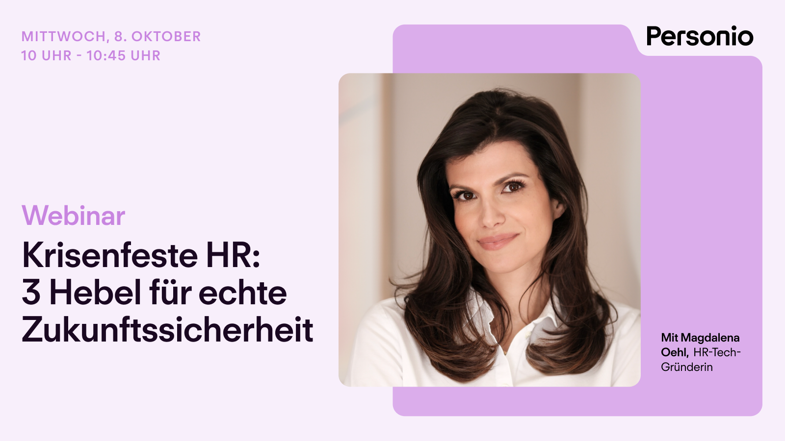 Preview: Webinar Zukunftssichere HR