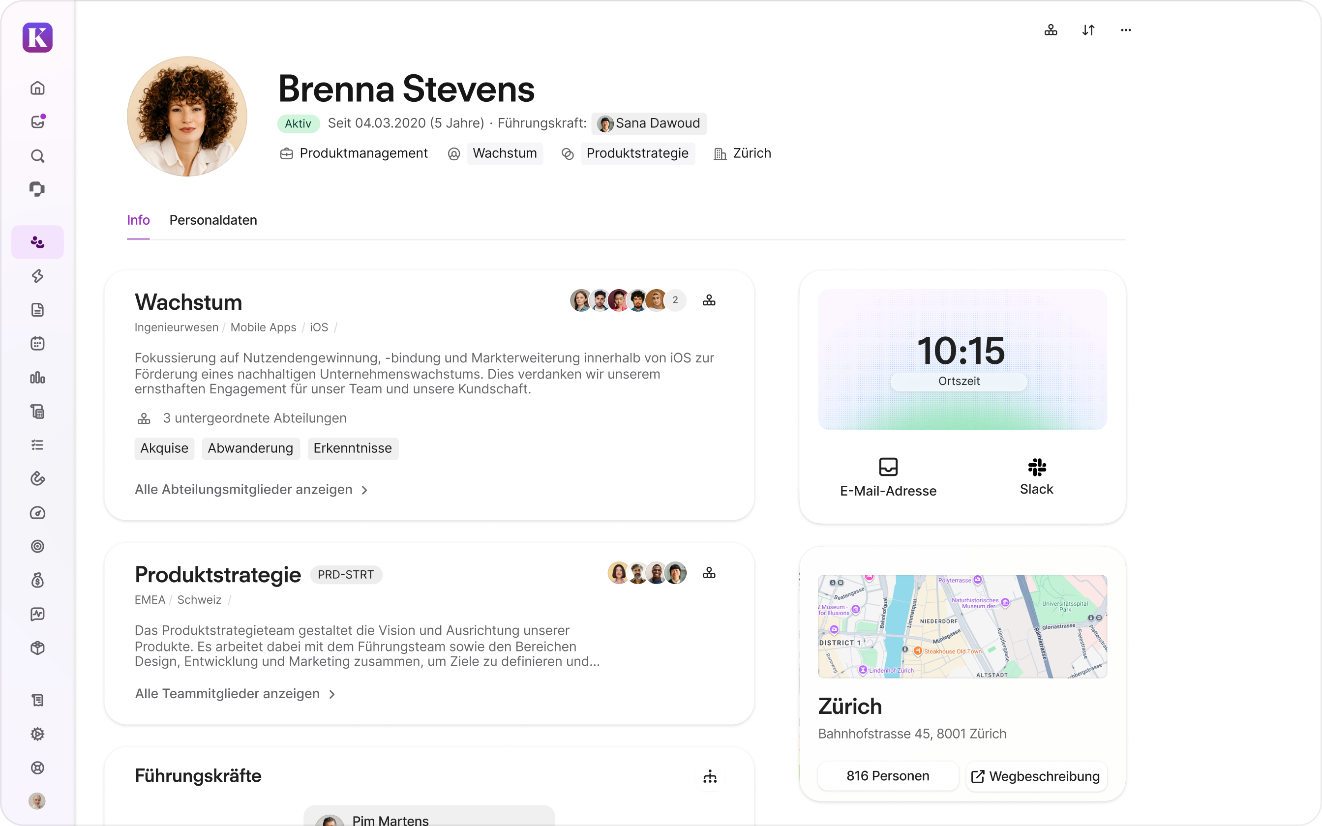 Personio Home Dashboard