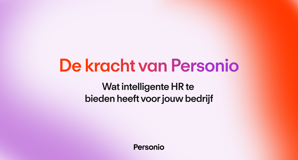 De kracht van Personio: Wat intelligente HR te bieden heeft voor jouw bedrijf