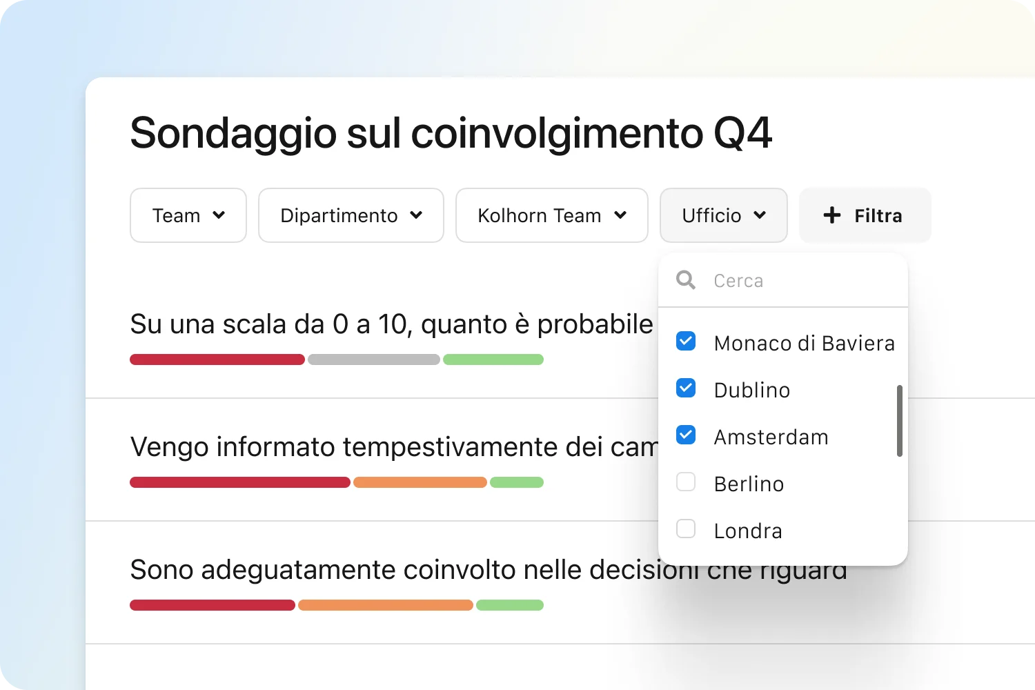 Surveys Filtering