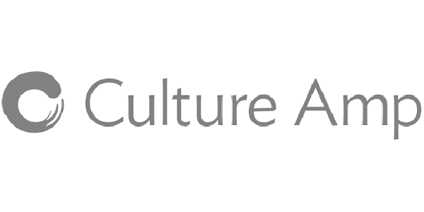 black and white logo of culture amp