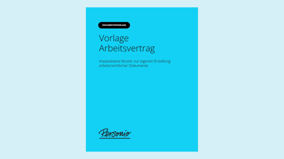 Vorlage Arbeitsvertrag