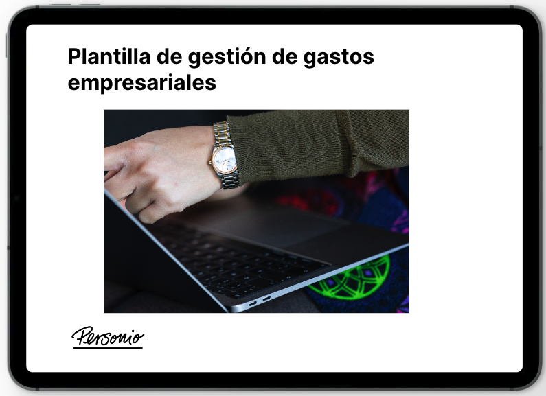 Plantilla gestión gastos empresariales