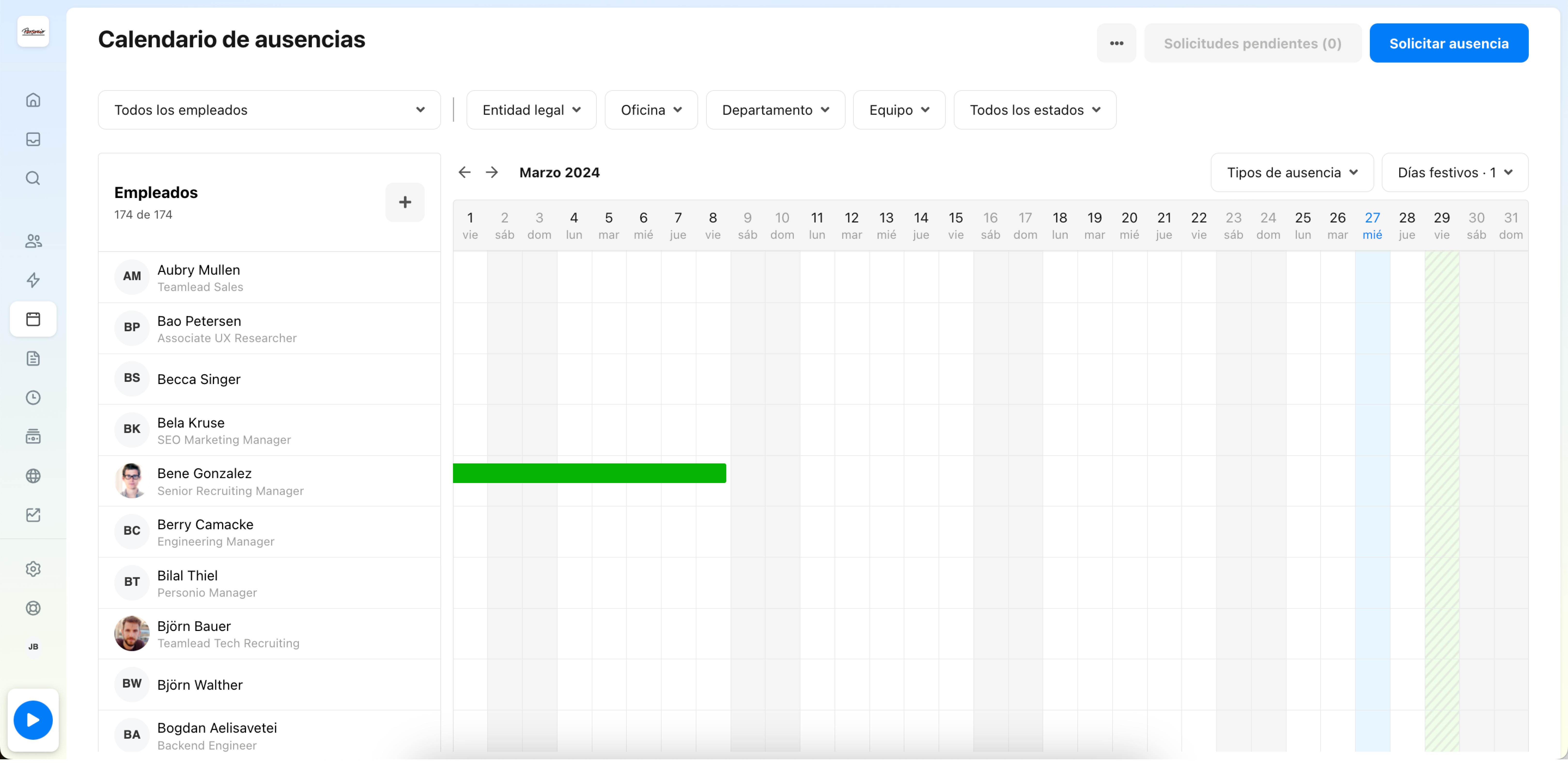 ES_Holiday and absences product